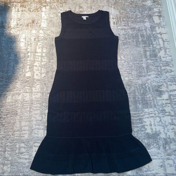 🚨 3 for $25 - HALOGEN Midi Peplum Bandage Dress - Picture 1 of 9